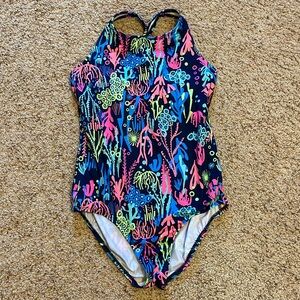 Lands End swimsuit size 16 EUC